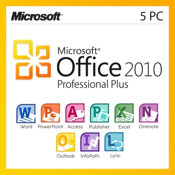 コンピュータ/IT Microsoft - Microsoft office2010 andBISINESS Microsoft Office 2010 Professional Plus for 5 PC - Lifetime