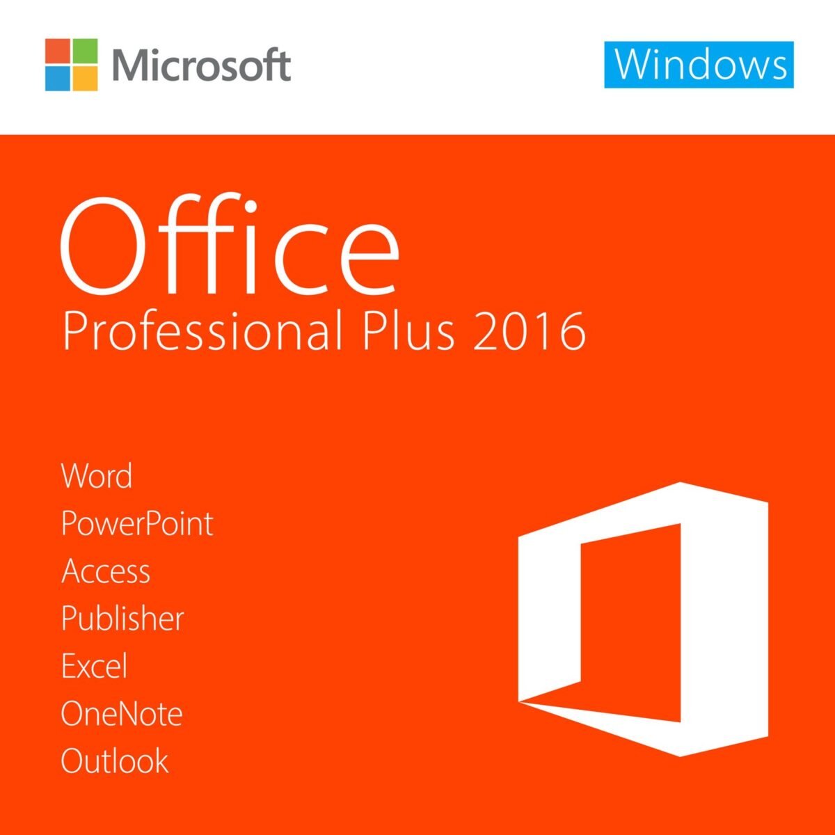 Microsoft Office 2016 Professional Plus for 1 PC Quincode