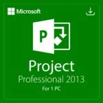 Microsoft Project 2013 Professional for 1 PC Quincode