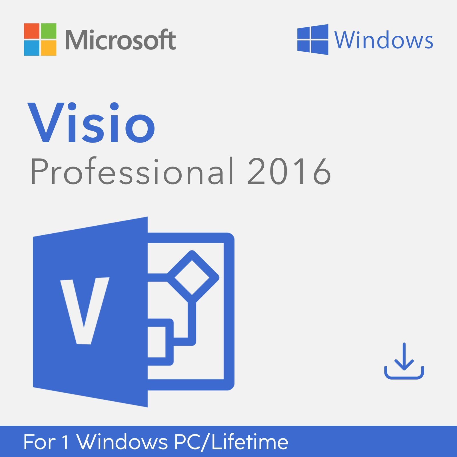 Microsoft Visio 2016 Professional for 1 PC Quincode