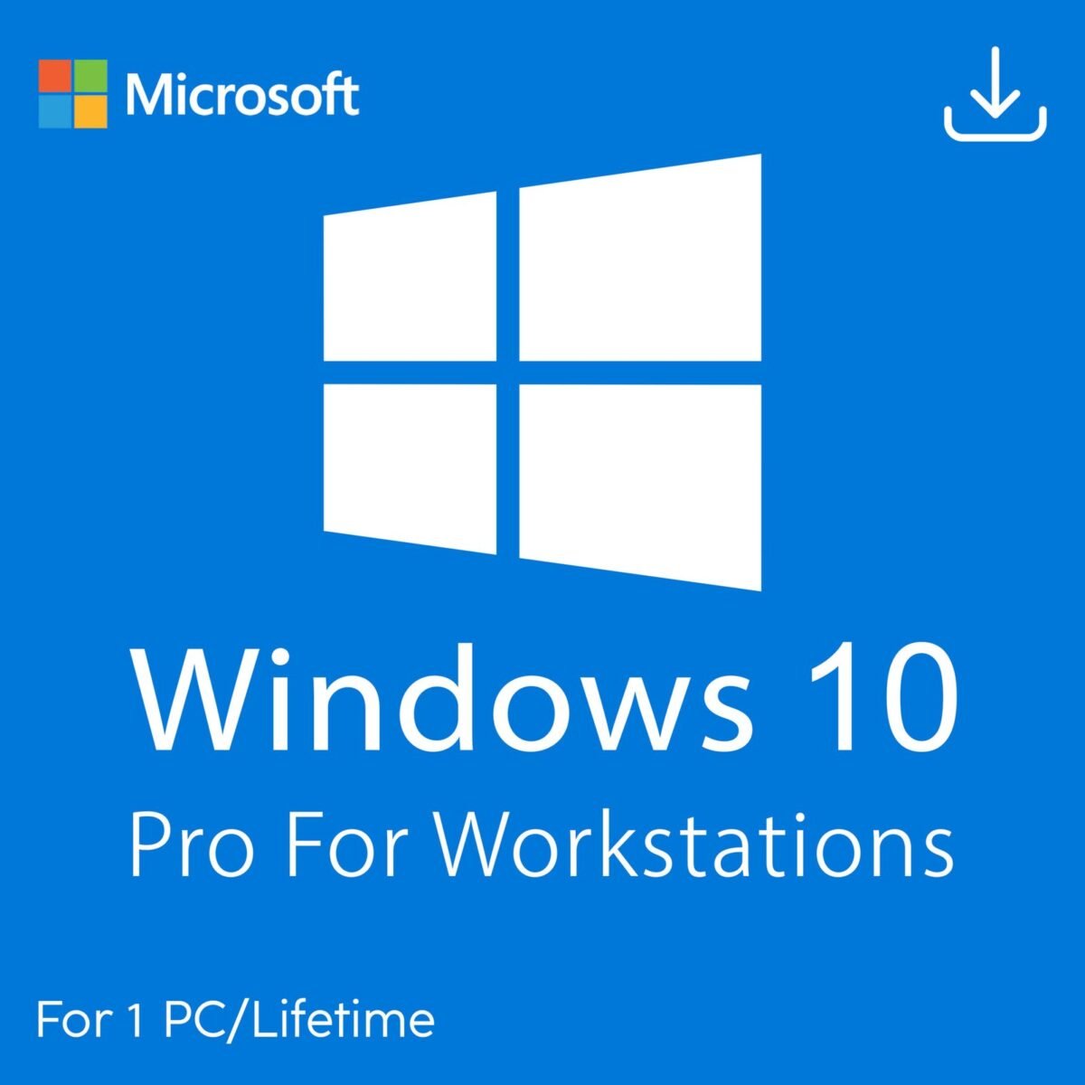 Microsoft Windows 10 Pro For Workstations License for 1 PC Quincode