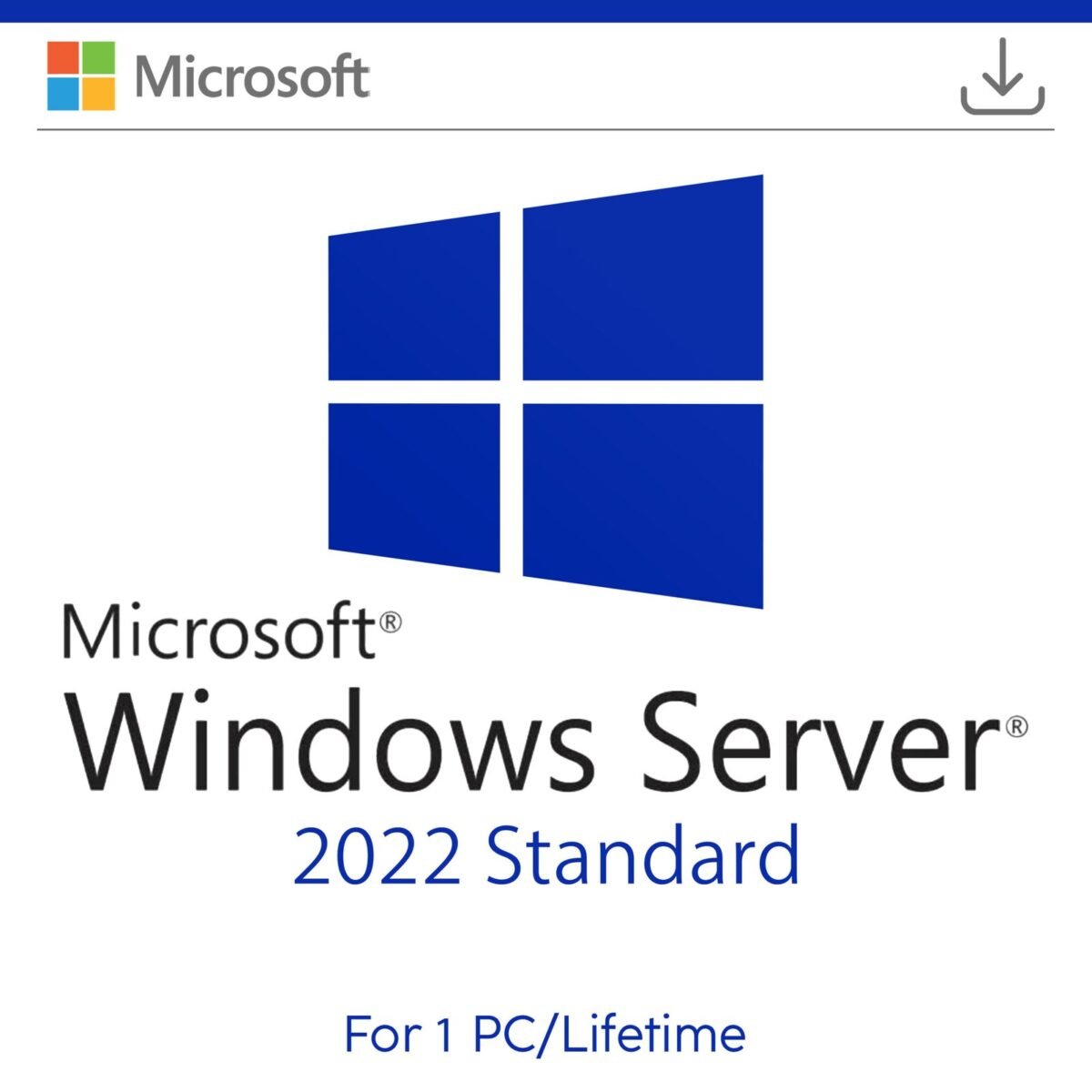 Microsoft Windows Server 2022 Standard for 1 PC Quincode