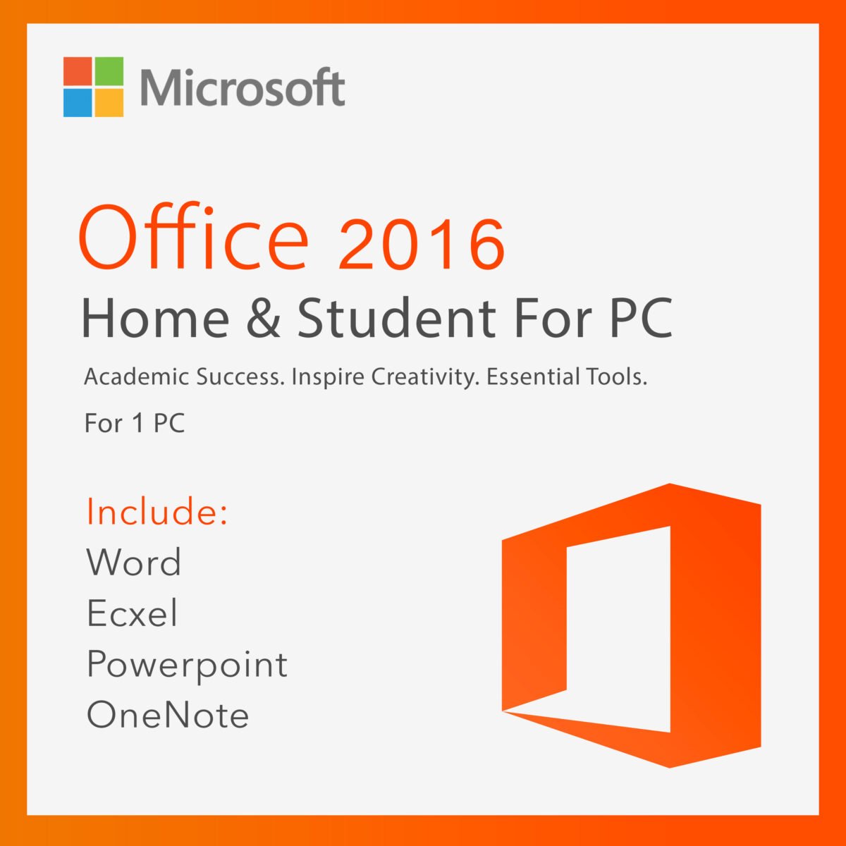 Microsoft Office 2016 Home & Student for 1 PC Quincode