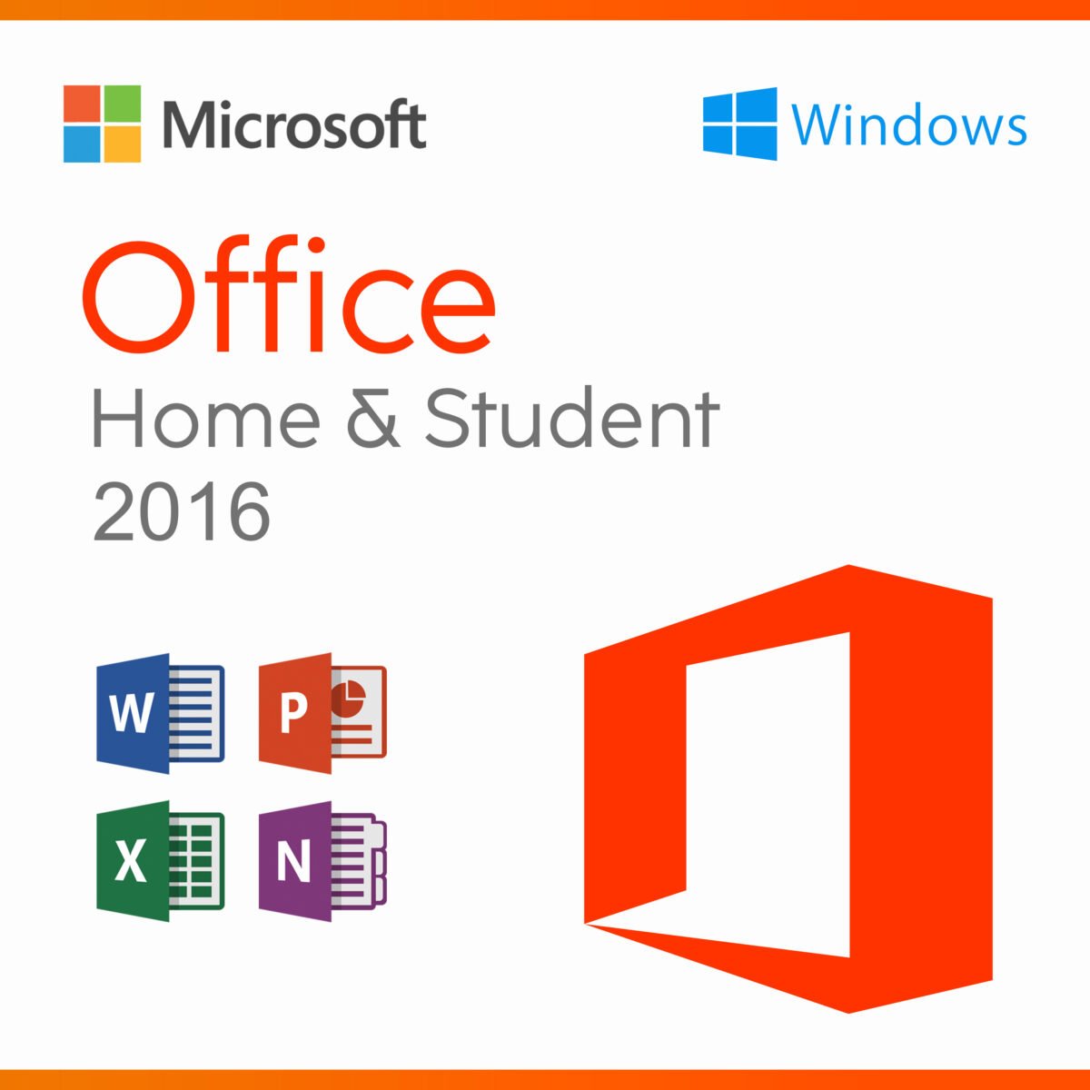 Microsoft Office 2016 Home & Student for 1 PC Quincode