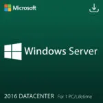 Microsoft Windows Server 2016 Datacenter for 1 PC Quincode