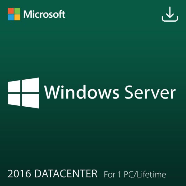 Microsoft Windows Server 2016 Datacenter for 1 PC Quincode