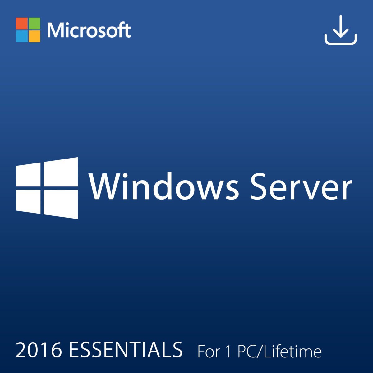 Microsoft Windows Server 2016 Essentials for 1 PC Quincode