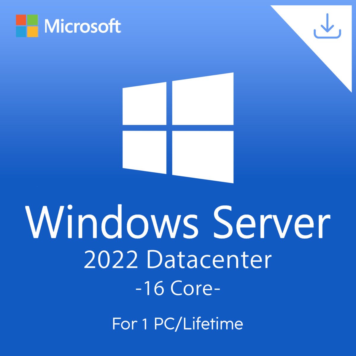 Microsoft Windows Server 2022 Datacenter (16 Core) License Quincode