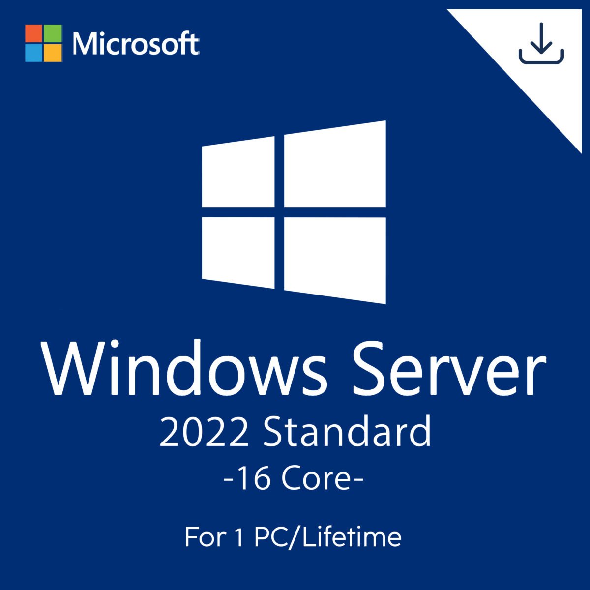 Microsoft Windows Server 2022 Standard (16 Core) License Quincode